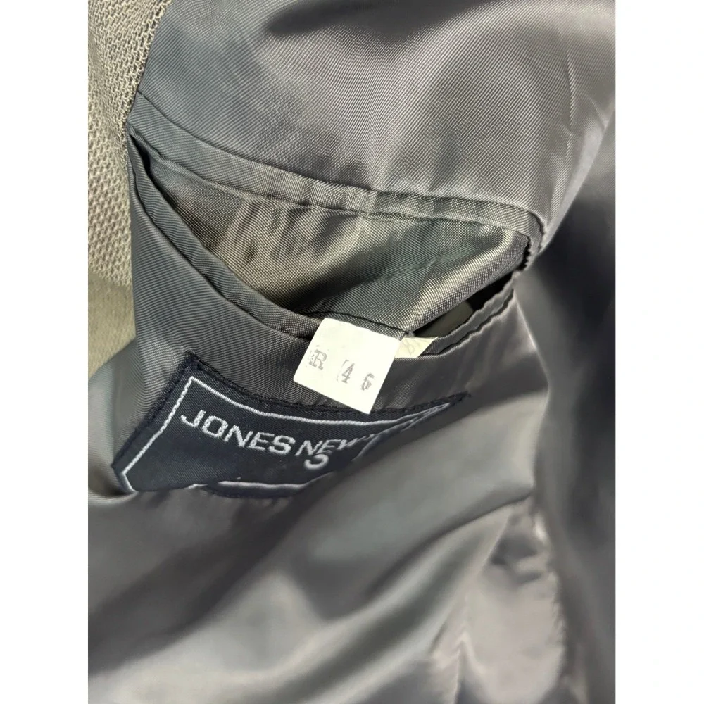 vtg 90s Jones New York 46R‎ Brown Double Breasted Blazer Jacket Wool Sport Coat